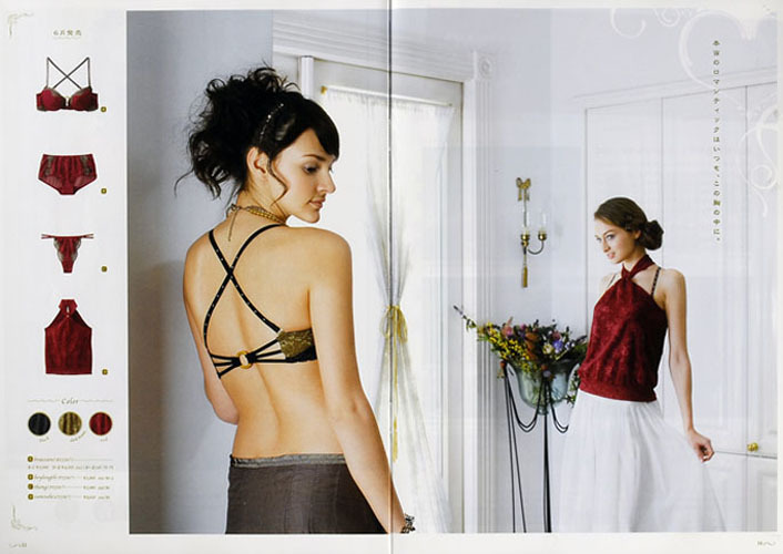 ランジェリーモデル撮影